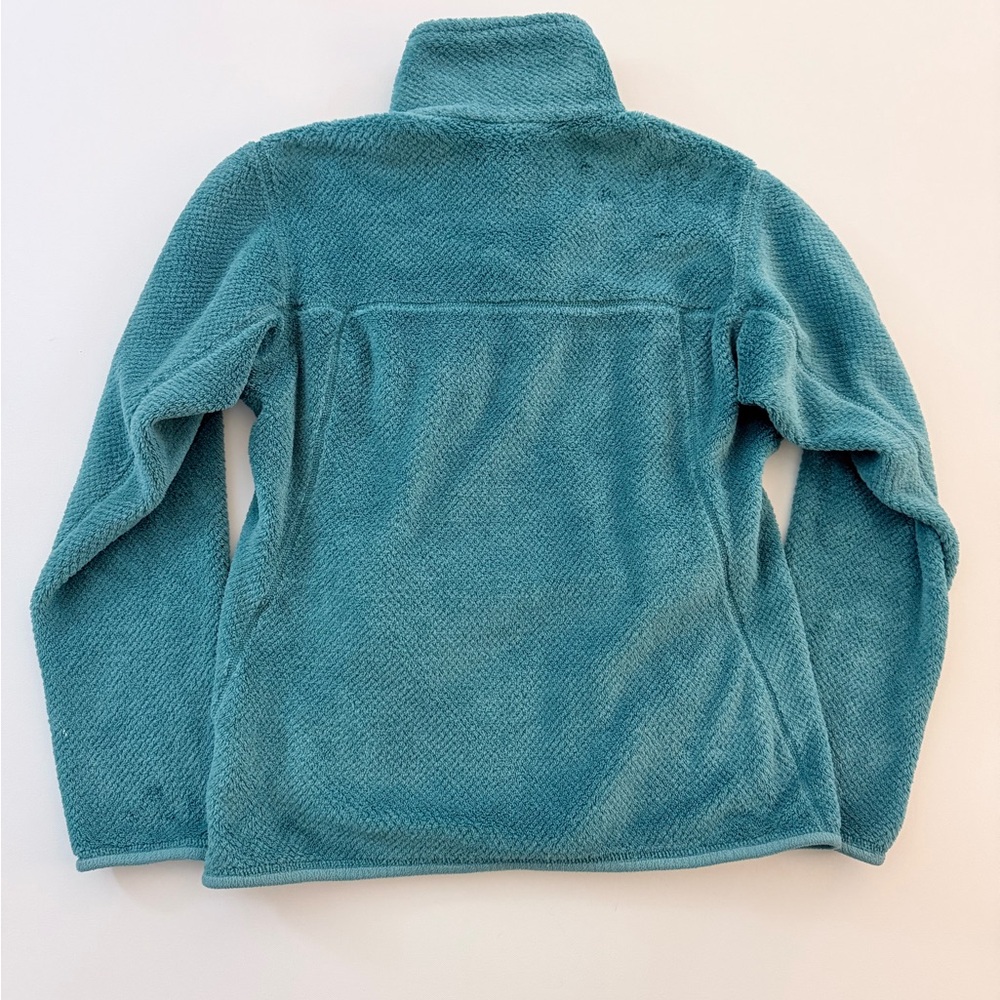 Patagonia Re-Tool Half-Snap Pullover Fleece Teal Medium EUC - Picture 6 of 9